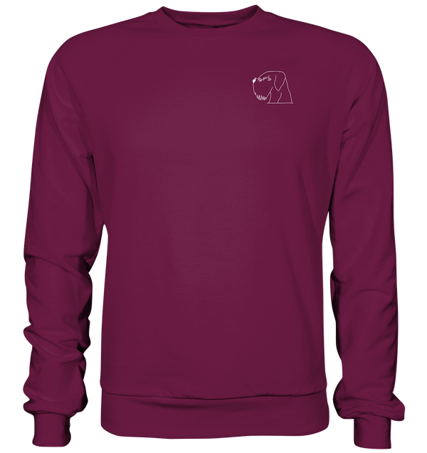 Schnauzer weiß - Premium Sweatshirt Unisex Sweatshirts Tier-Shirts.com Burgund S