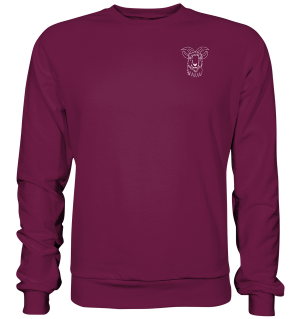 Ziege weiß - Premium Sweatshirt Unisex Sweatshirts Tier-Shirts.com Burgund S