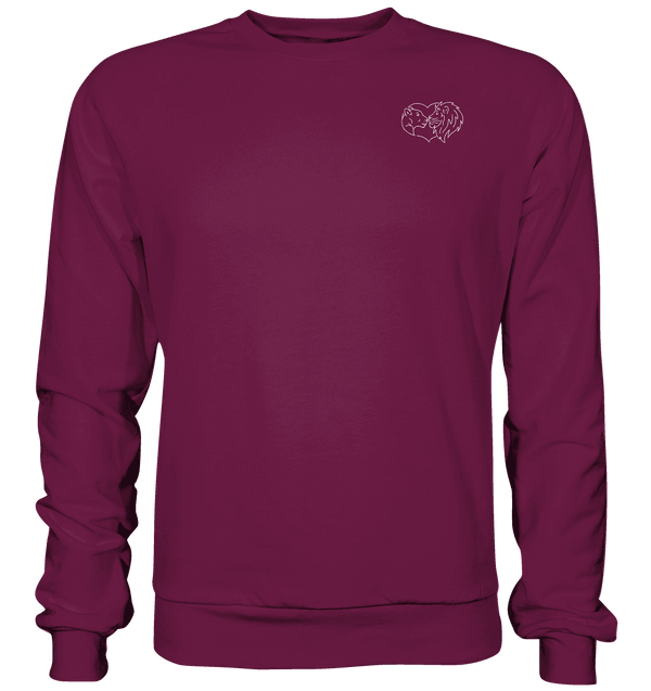 Löwenpaar weiß - Premium Sweatshirt Unisex Sweatshirts Tier-Shirts.com Burgund S