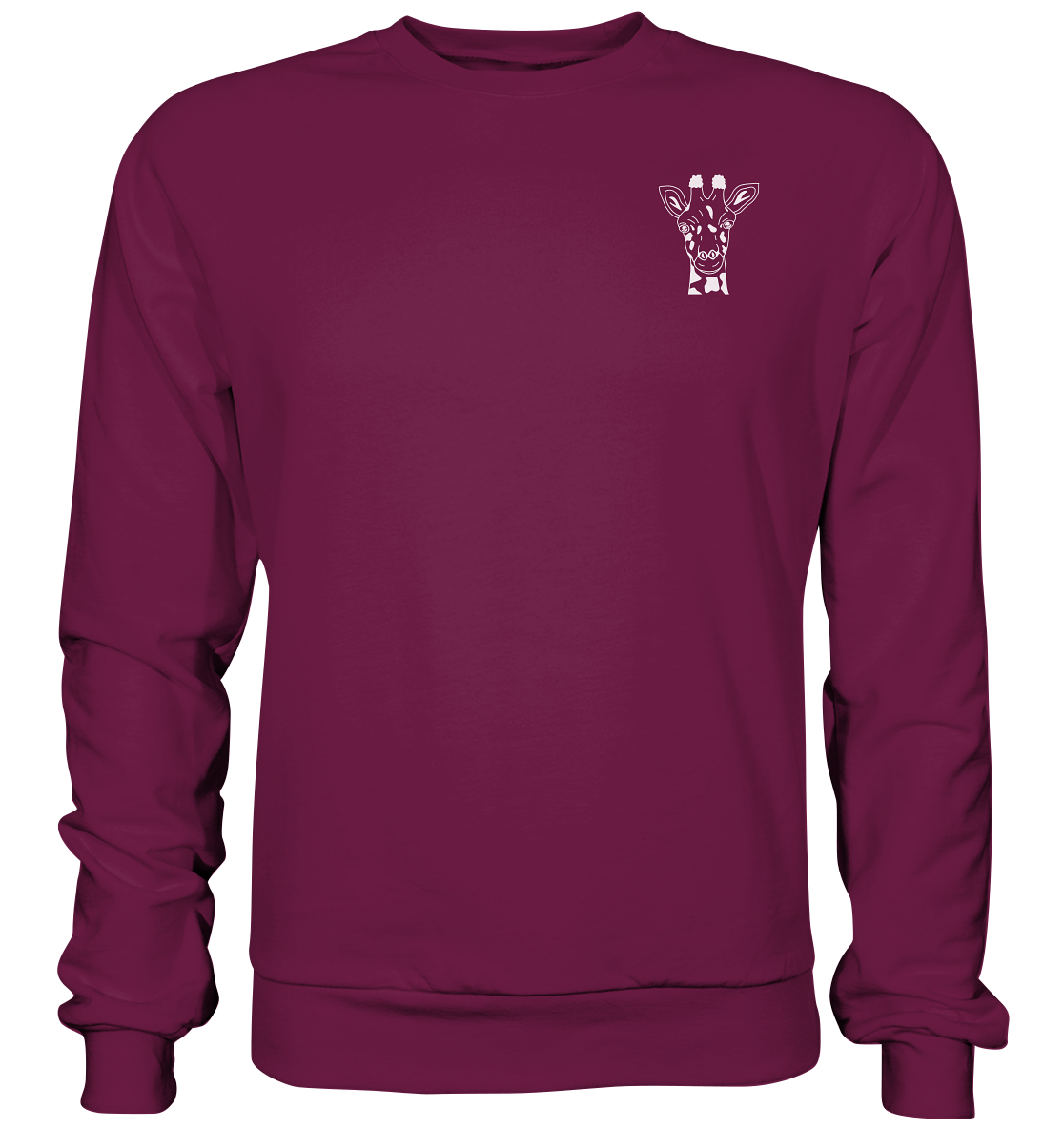 Giraffe weiß - Premium Sweatshirt Unisex