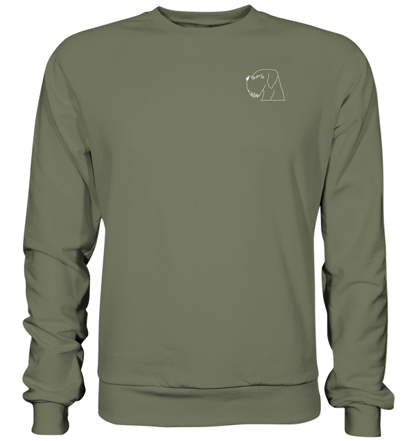 Schnauzer weiß - Premium Sweatshirt Unisex Sweatshirts Tier-Shirts.com Classic Olive S