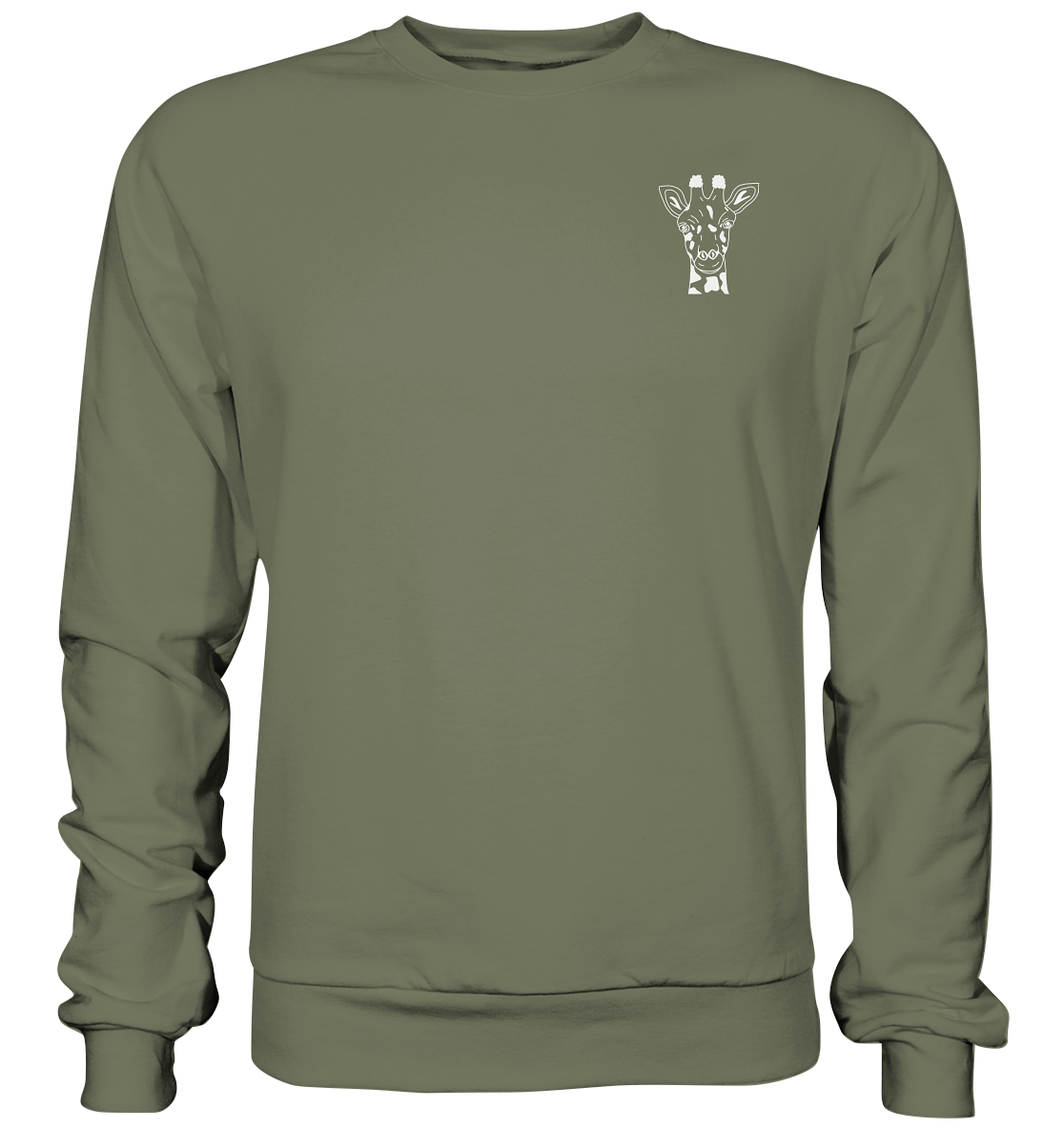 Giraffe weiß - Premium Sweatshirt Unisex