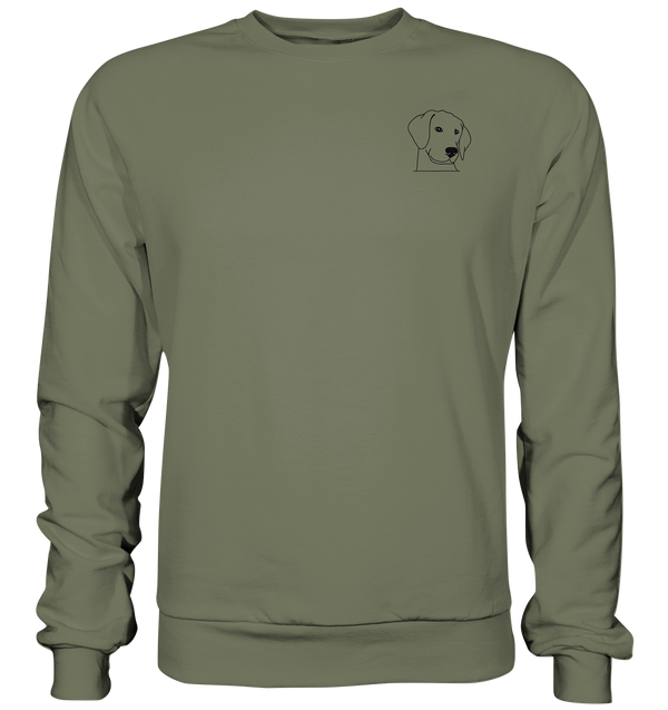 Hund Schlappohr - Premium Sweatshirt Unisex Sweatshirts Tier-Shirts.com Classic Olive S