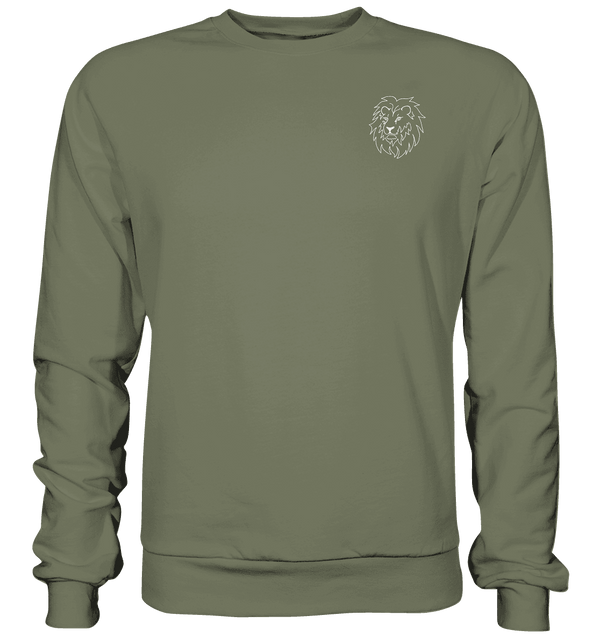 Löwe weiß - Premium Sweatshirt Unisex Sweatshirts Tier-Shirts.com Classic Olive S