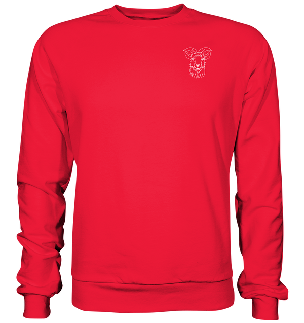 Ziege weiß - Premium Sweatshirt Unisex Sweatshirts Tier-Shirts.com Rot S