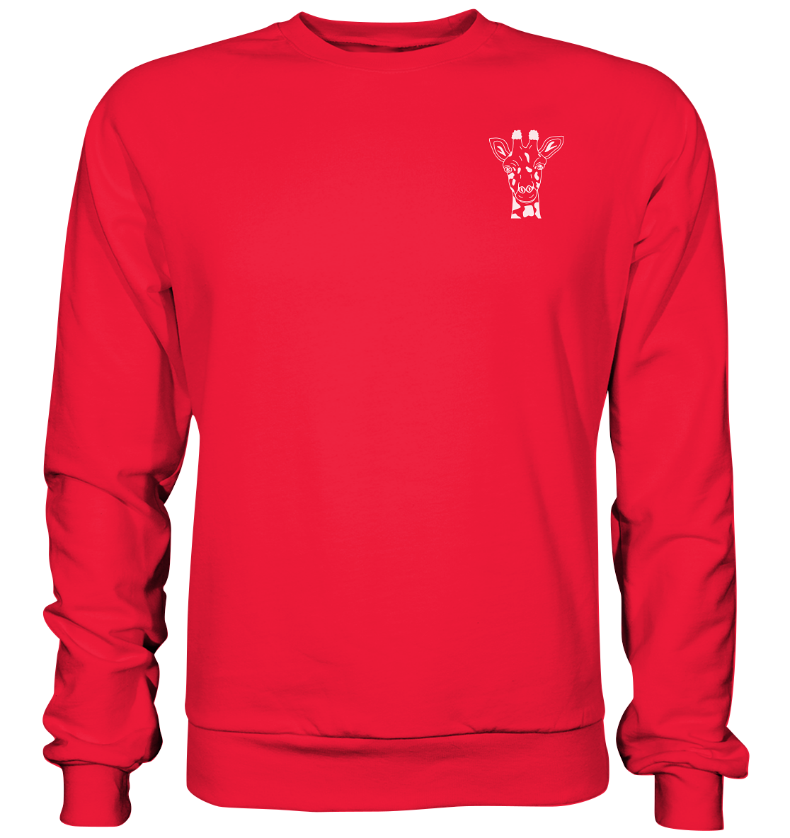 Giraffe weiß - Premium Sweatshirt Unisex