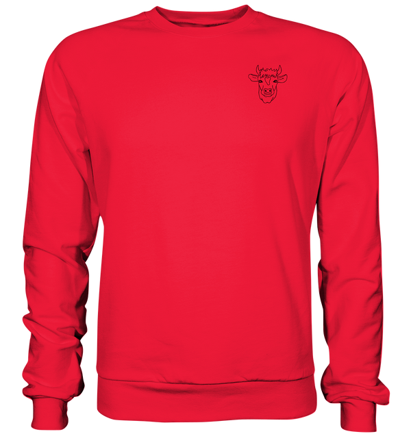 Kuh schwarz - Premium Sweatshirt Unisex Sweatshirts Tier-Shirts.com Rot S