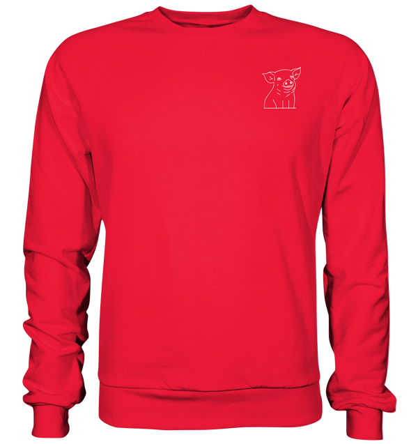 Ferkel weiß - Premium Sweatshirt Unisex Sweatshirts Tier-Shirts.com Rot S