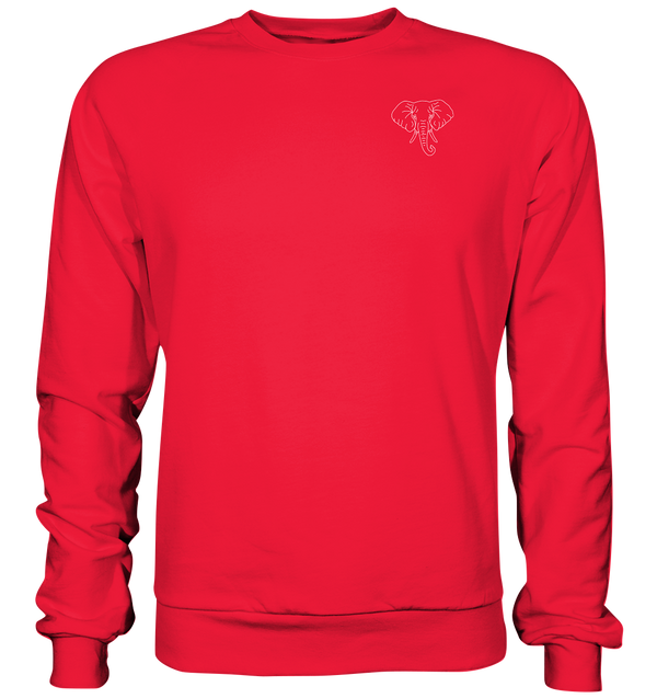 Elefant weiß - Premium Sweatshirt Unisex Sweatshirts Tier-Shirts.com Rot S