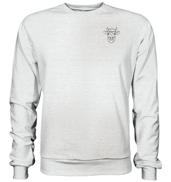 Kuh schwarz - Premium Sweatshirt Unisex Sweatshirts Tier-Shirts.com Heather Grey (meliert) S