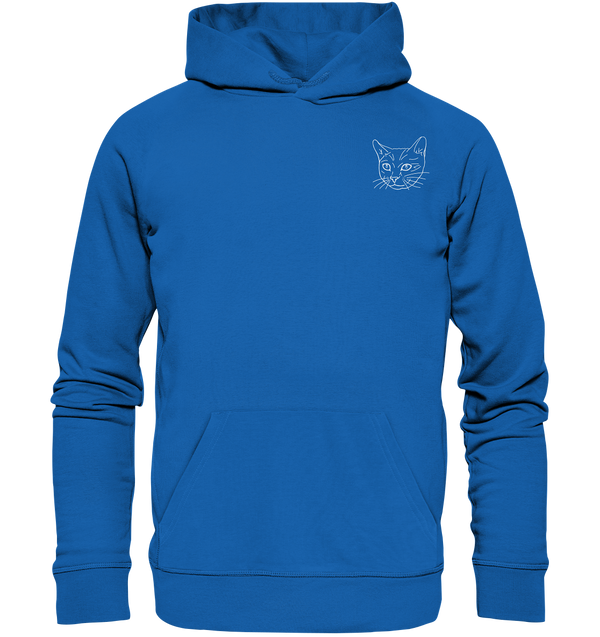 Katze weiß - Premium Hoodie Unisex Hoodies Tier-Shirts.com Royal Blau S