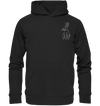 Hase weiß - Premium Hoodie Unisex Hoodies Tier-Shirts.com Black S