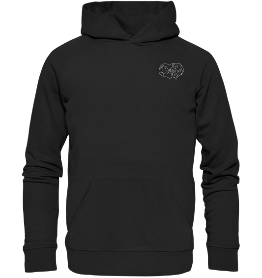 Löwenpaar weiß - Premium Hoodie Unisex