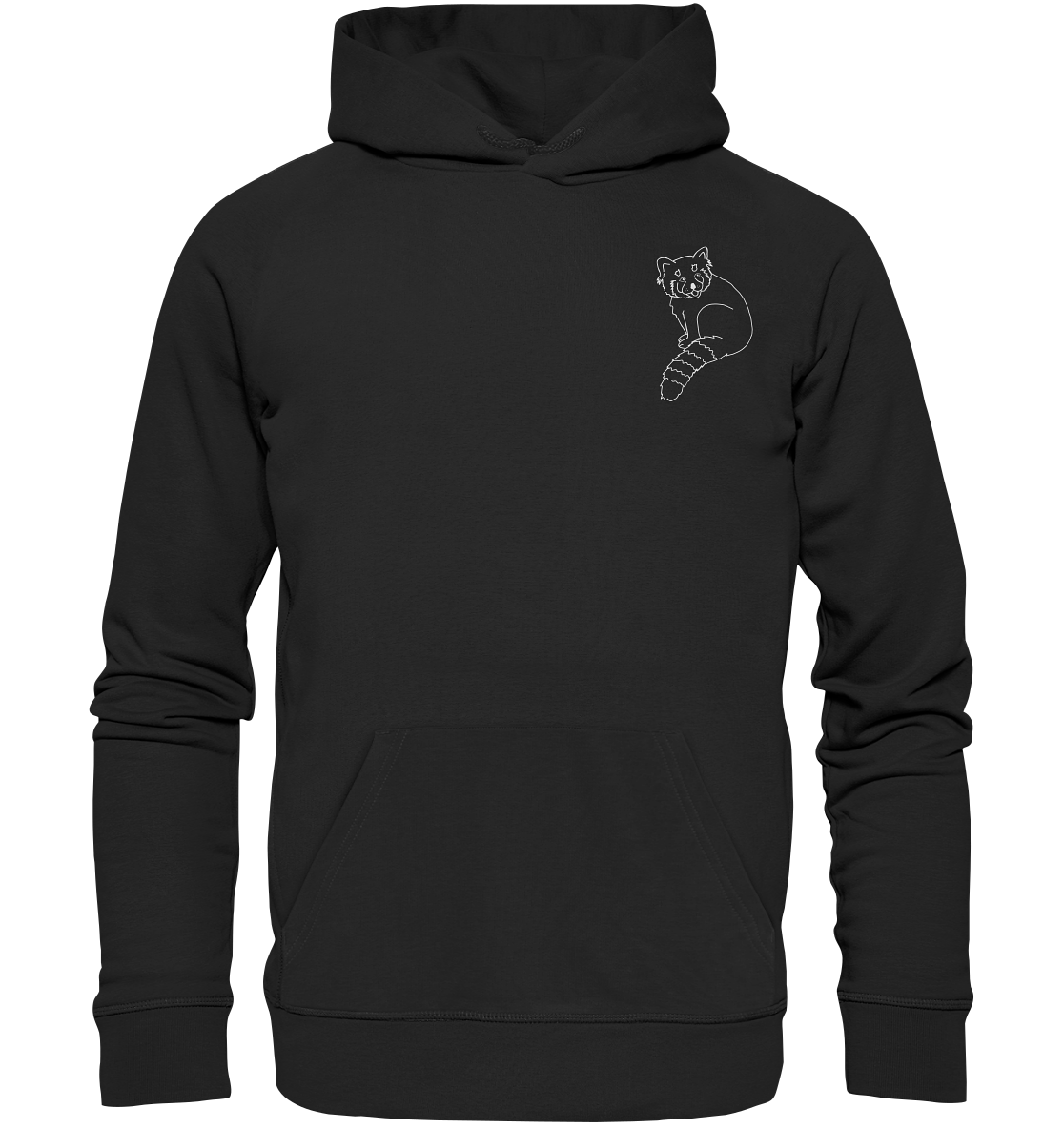 Roter Panda weiß - Premium Unisex Hoodie - Tier-Shirts.com