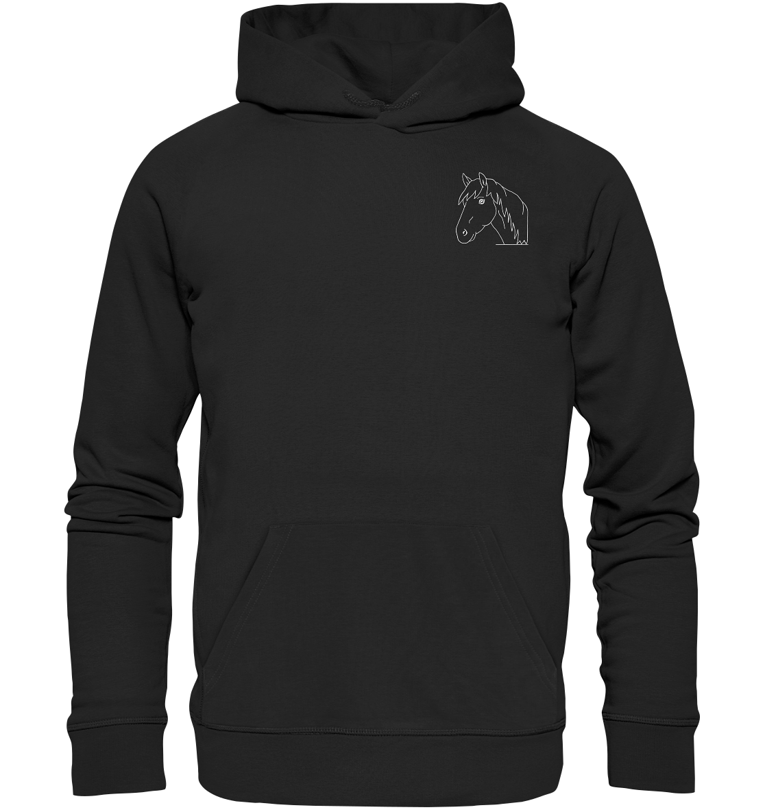 Pferd weiß - Premium Hoodie Unisex