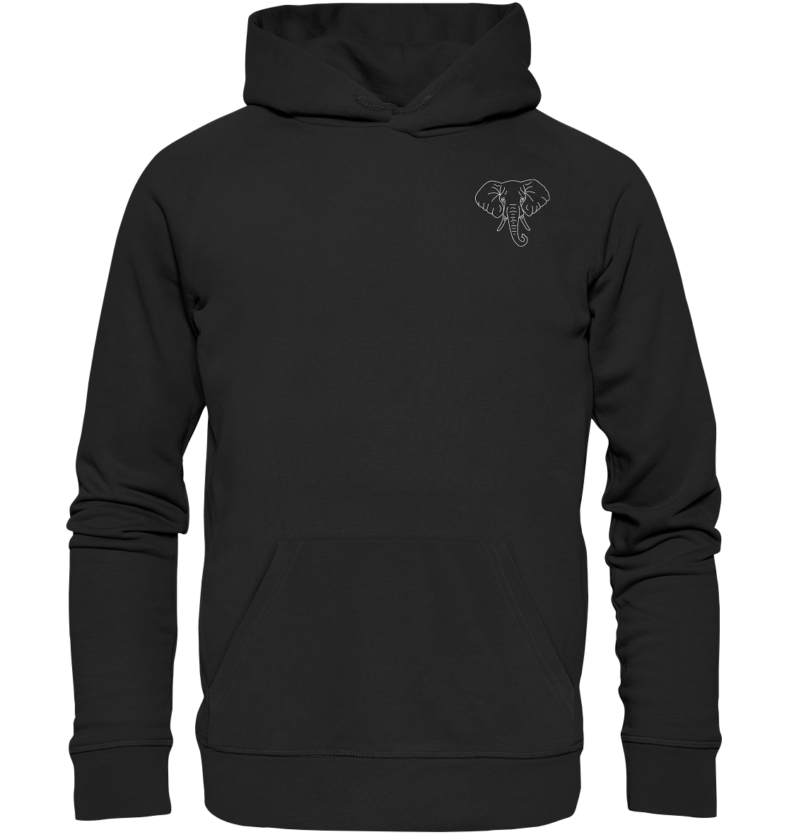 Elefant weiß - Premium Hoodie Unisex