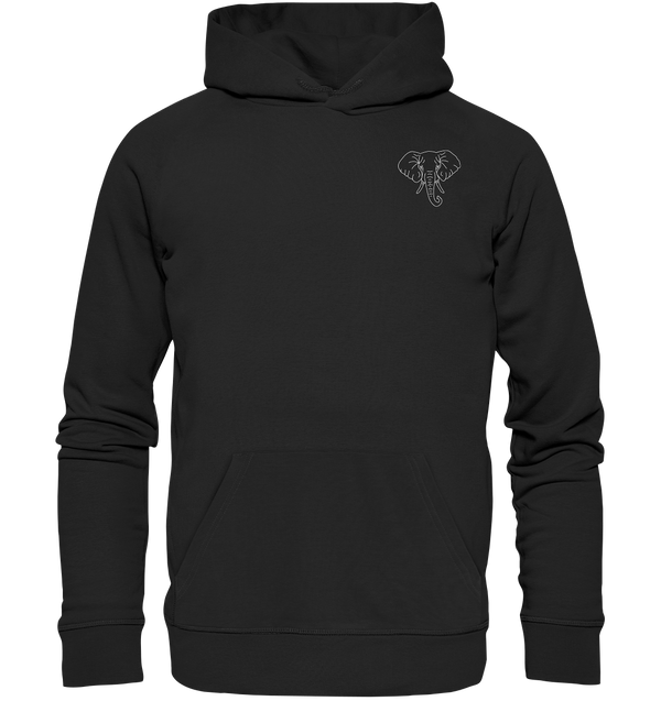 Elefant weiß - Premium Hoodie Unisex Hoodies Tier-Shirts.com Black S