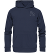 Pferd weiß - Premium Hoodie Unisex Hoodies Tier-Shirts.com Deep Navy S