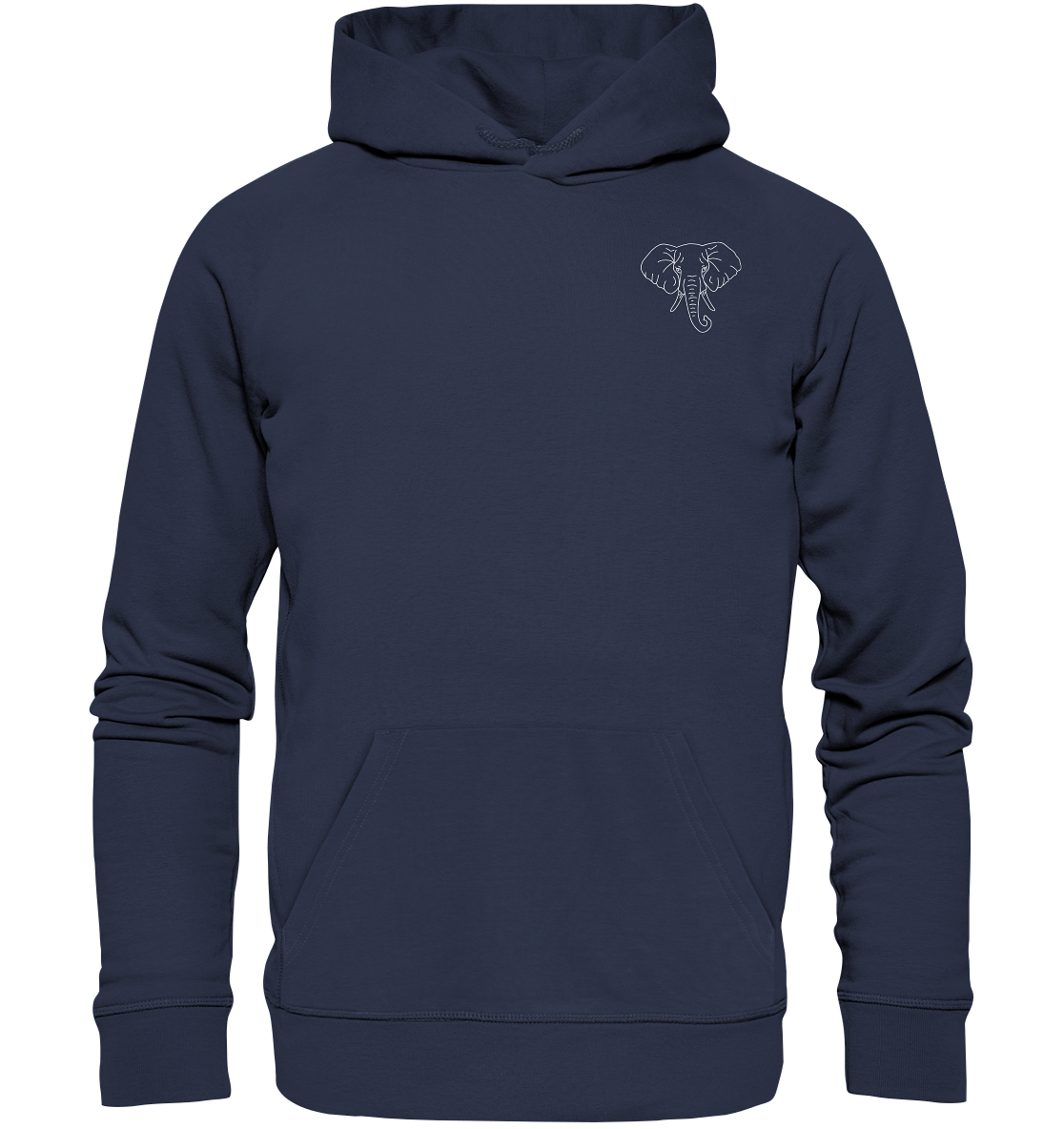 Elefant weiß - Premium Hoodie Unisex