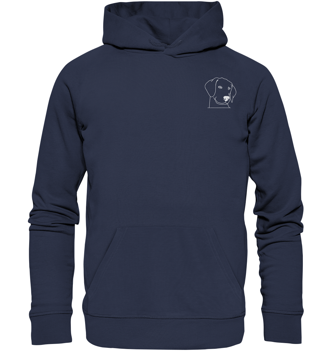 Hund Schlappohr weiß - Premium Hoodie Unisex - Tier-Shirts.com