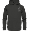 Hase weiß - Premium Hoodie Unisex Hoodies Tier-Shirts.com Charcoal S