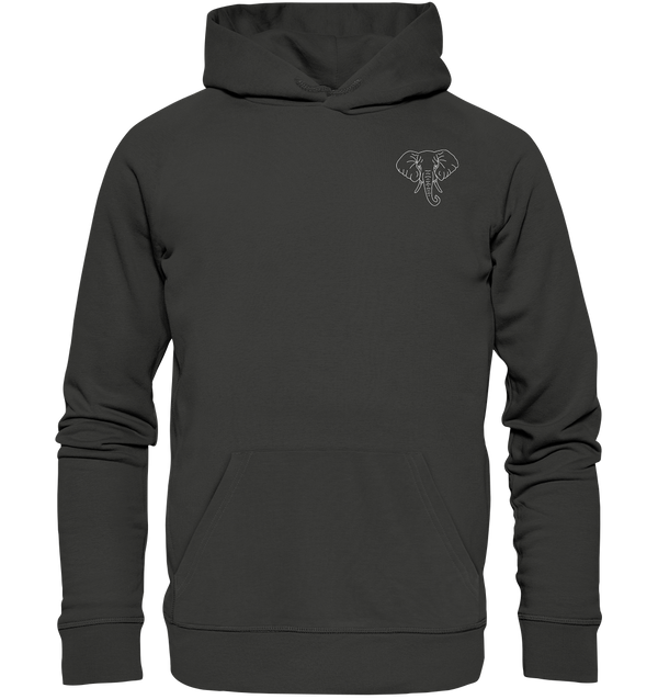 Elefant weiß - Premium Hoodie Unisex Hoodies Tier-Shirts.com Charcoal S