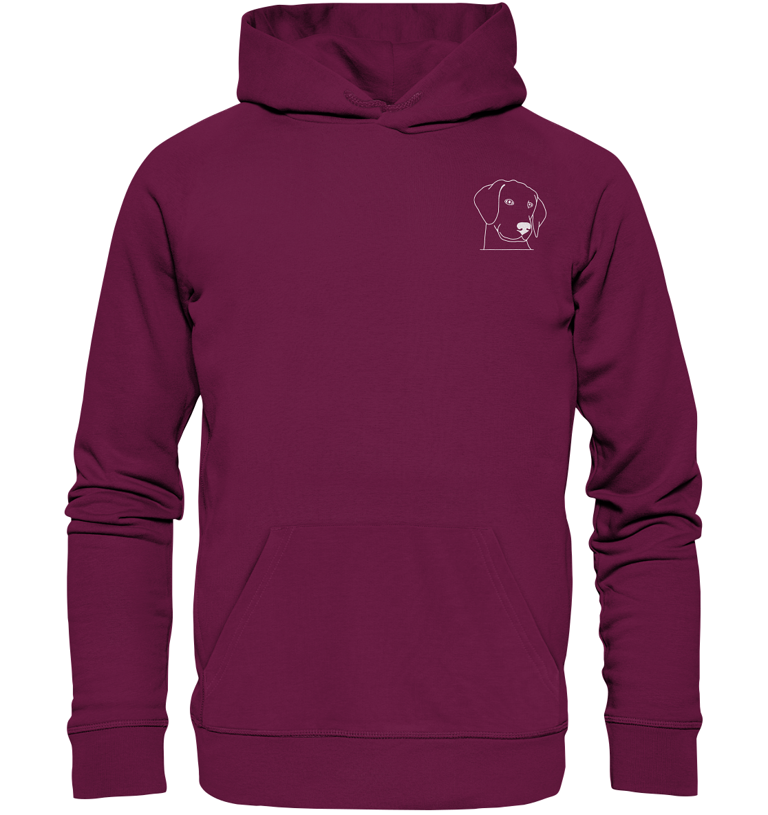 Hund Schlappohr weiß - Premium Hoodie Unisex - Tier-Shirts.com