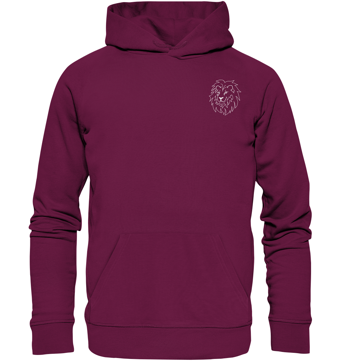 Löwe weiß - Premium Hoodie Unisex