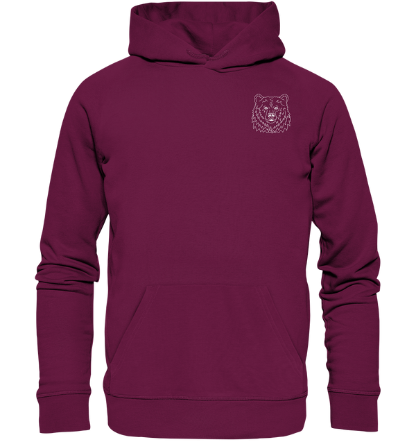 Bär weiß - Premium Hoodie Unisex Hoodies Tier-Shirts.com Burgund S