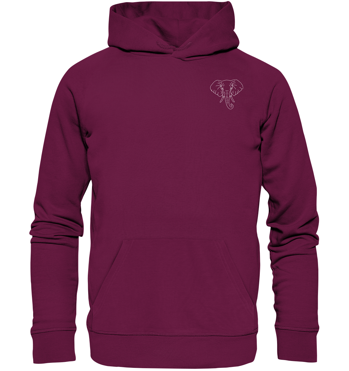 Elefant weiß - Premium Hoodie Unisex