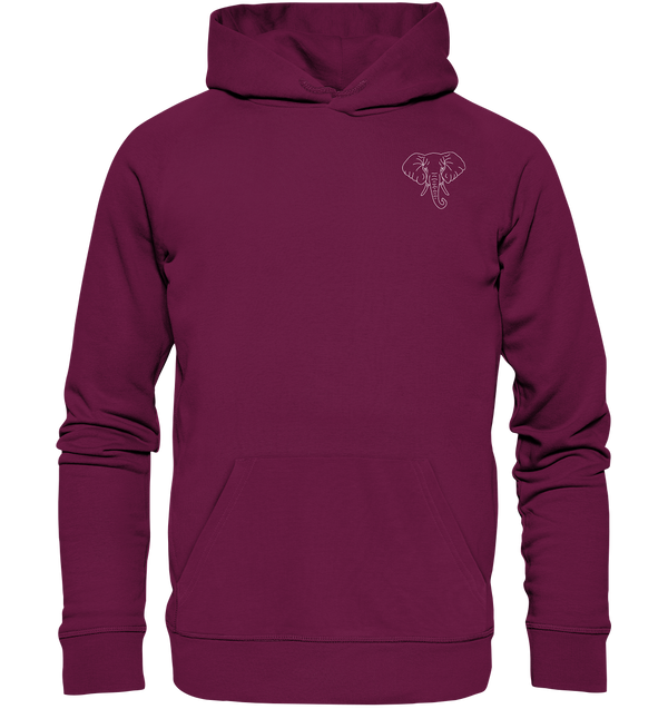 Elefant weiß - Premium Hoodie Unisex Hoodies Tier-Shirts.com Burgund S