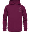 Hase weiß - Premium Hoodie Unisex Hoodies Tier-Shirts.com Burgund S