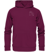 Pferd weiß - Premium Hoodie Unisex Hoodies Tier-Shirts.com Burgund S