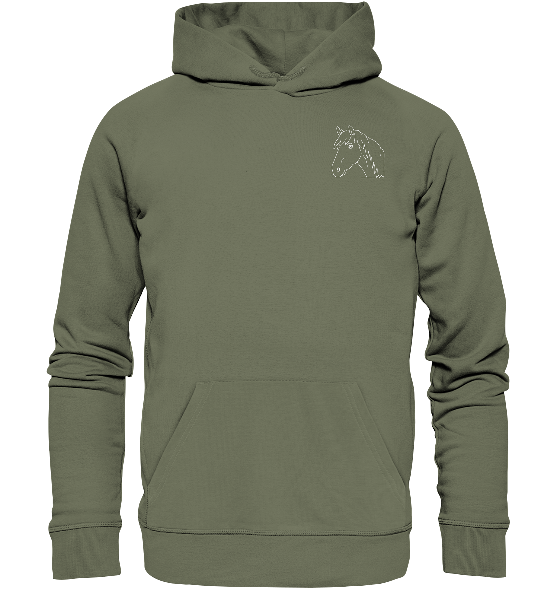 Pferd weiß - Premium Hoodie Unisex