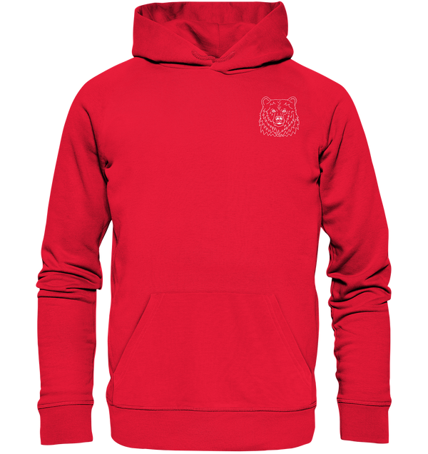 Bär weiß - Premium Hoodie Unisex Hoodies Tier-Shirts.com Rot S