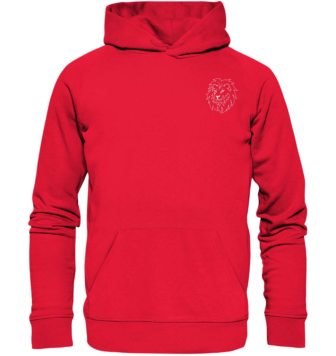 Löwe weiß - Premium Hoodie Unisex