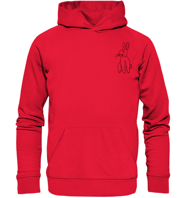 Hase - Premium Hoodie Unisex Hoodies Tier-Shirts.com Rot S