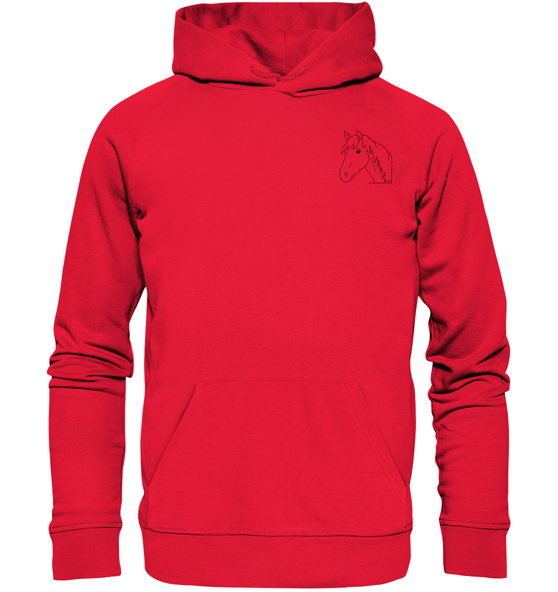 Pferd schwarz - Premium Hoodie Unisex