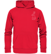 Hase weiß - Premium Hoodie Unisex Hoodies Tier-Shirts.com Rot S