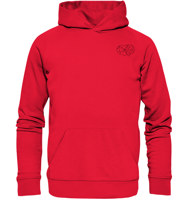 Löwenpaar - Premium Hoodie Unisex Hoodies Tier-Shirts.com Rot S