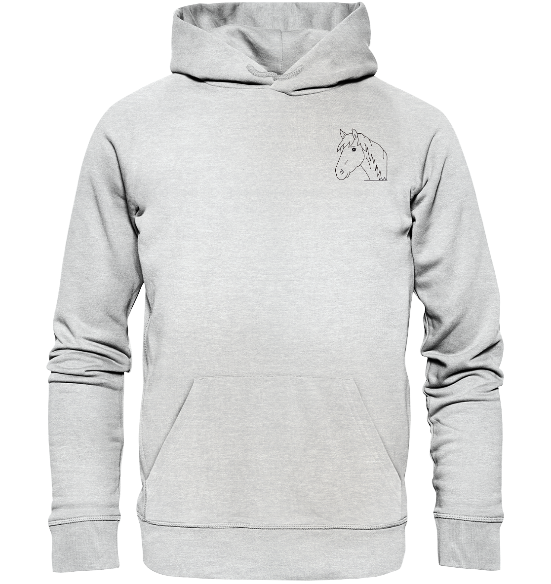 Pferd schwarz - Premium Hoodie Unisex