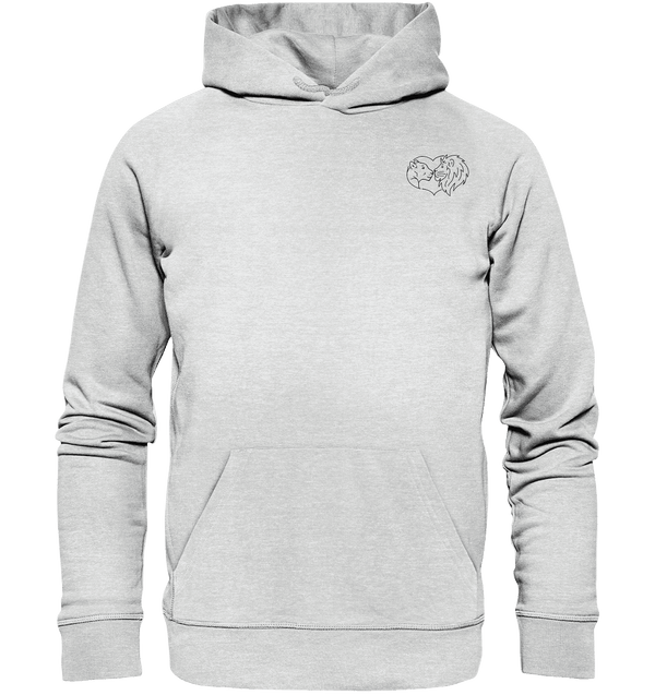 Löwenpaar - Premium Hoodie Unisex Hoodies Tier-Shirts.com Heather Grey (meliert) S