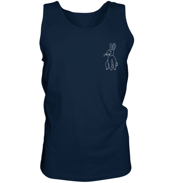 Hase weiß - Tank-Top Unisex Tank-Tops Tier-Shirts.com Navy S