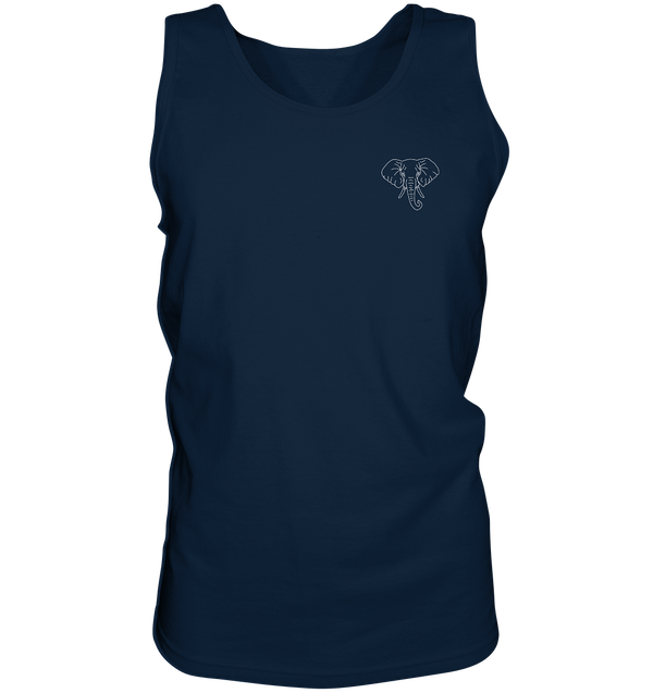 Elefant weiß - Tank-Top Unisex Tank-Tops Tier-Shirts.com Navy S