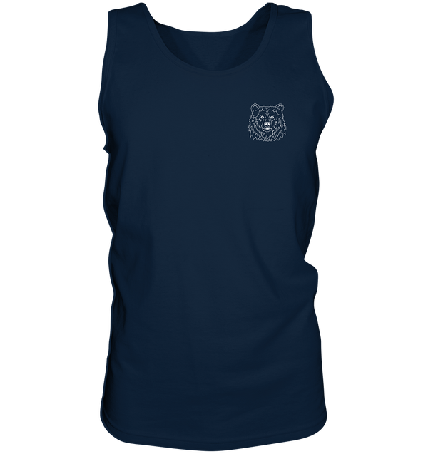 Bär weiß - Tank-Top Unisex Tank-Tops Tier-Shirts.com Navy S