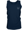 Katze weiß - Tank-Top Unisex Tank-Tops Tier-Shirts.com Navy S