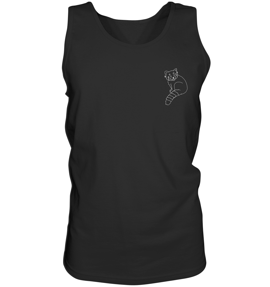 Roter Panda weiß - Tank-Top Unisex - Tier-Shirts.com