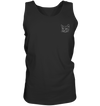 Katze weiß - Tank-Top Unisex Tank-Tops Tier-Shirts.com Black S