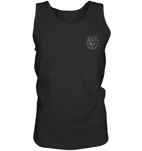 Löwe weiß - Tank-Top Unisex Tank-Tops Tier-Shirts.com Black S