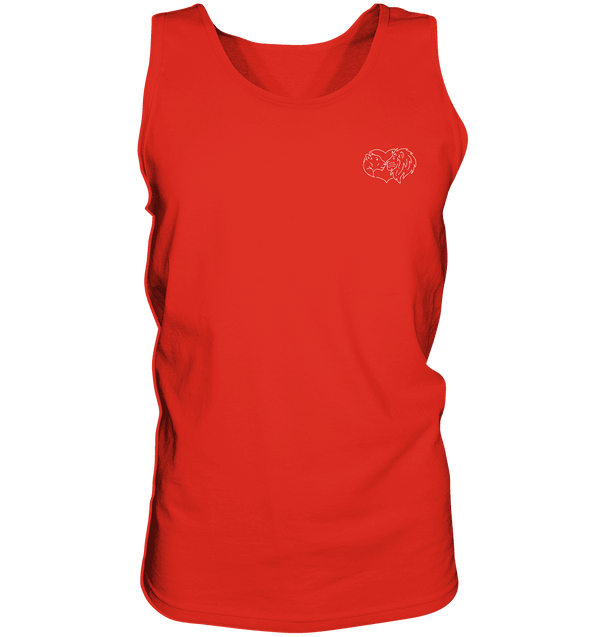 Löwenpaar weiß - Tank-Top Unisex Tank-Tops Tier-Shirts.com Red S